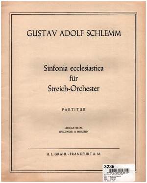 Schlemm, G A: Sinfonie ecclesiastica