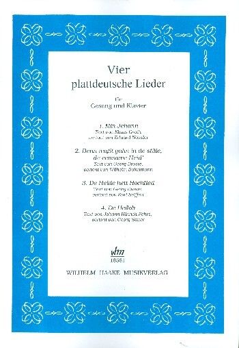 4 plattdeutsche Lieder