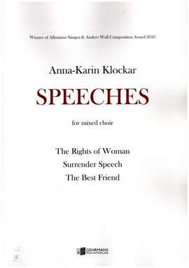 Klockar, A: Speeches