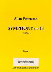 Pettersson, A: Sinfonie Nr.13
