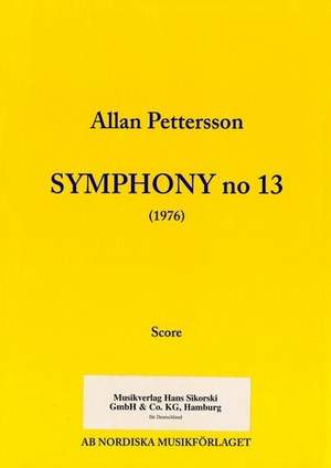 Pettersson, A: Sinfonie Nr.13