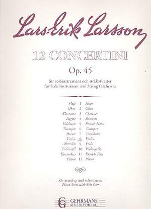 Larsson, L: Concertino op.45,8 for violin and
