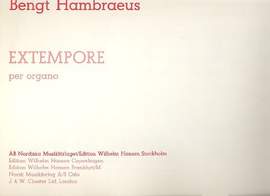 Hambraeus, B: Extempore (Hambräus)