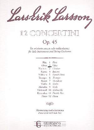 Larsson, L: Concertino op.45,2