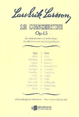 Larsson, L: Concertino op.45,1 for flute and
