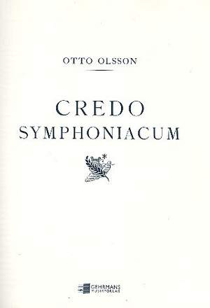 Olsson, O: Credo symphoniacum op.50