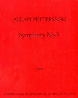 Pettersson, A: Sinfonie Nr.5 Studienpartitur