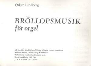 LINDBERG, O: Broellopsmusik