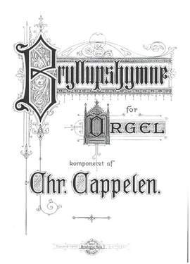 Cappelen, C: Bryllupshymne