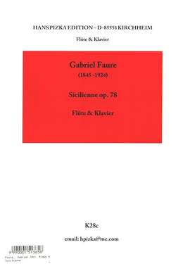Fauré, G: Sicilienne op.78
