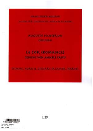 Panseron, A: Le cor (Romance) für Gesang, Horn