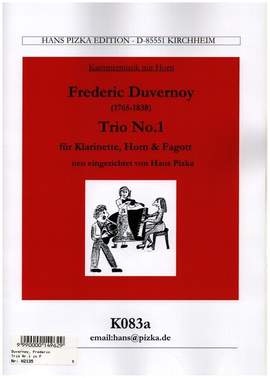 Duvernoy, J: Trio F-Dur Nr.1