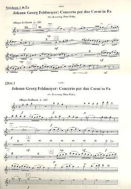 Feldmayr, J G: Konzert F-Dur Nr.1