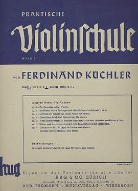 Kuechler, F: Praktische Violinschule Band 1 Heft 4