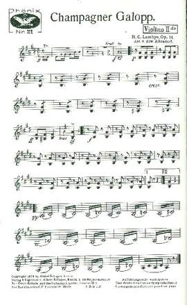 Lumbye, H C: Champagner-Galopp op.14: