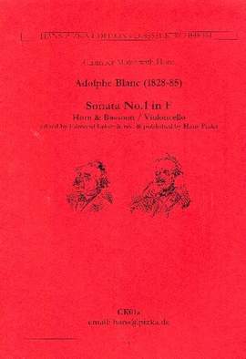 Blanc, A: Sonata No.1 F-Dur