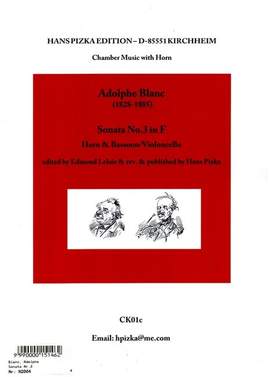 Blanc, A: Sonata F major no.3