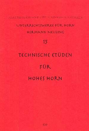 Neuling, H: 15 technische Etüden