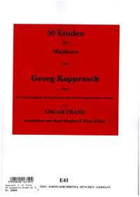 Kopprasch, G: 50 Etuden op.6