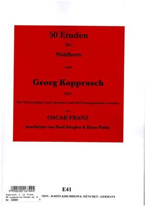 Kopprasch, G: 50 Etuden op.6