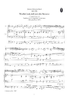 Bach, J S: Wachet auf, ruft uns die Stimme BWV140/645
