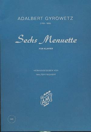 Gyrowetz, A: 6 Menuette