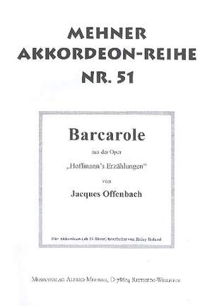 Offenbach, J: Barcarole aus der Oper "Hoffmann's Erzählungen"