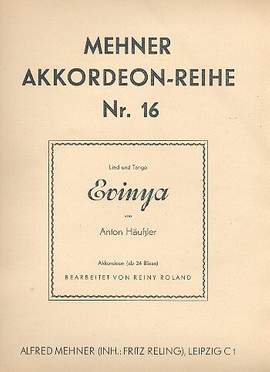 Häußler, A: Evinya Lied und Tango für