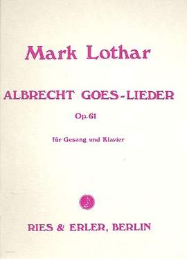 Lothar, M: Albrecht oes lLeder op.61