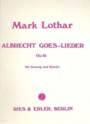 Lothar, M: Albrecht oes lLeder op.61