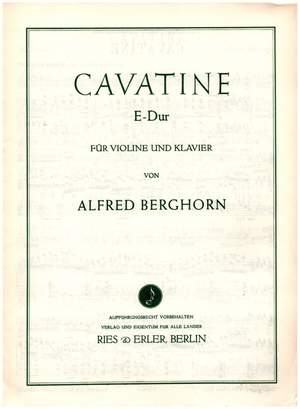 Berghorn, A: Cavatine