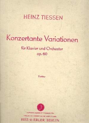 Tiessen, H: Konzertante Variationen op.60