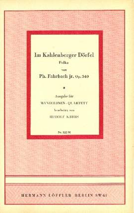 Fahrbach, P j: Im Kahlenberger Dörfel op.340