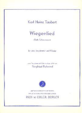 Taubert, K H: Wiegenlied für Gesang und
