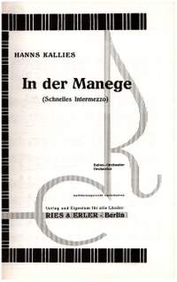 Kallies, H: In der Manege