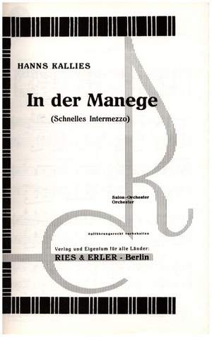 Kallies, H: In der Manege