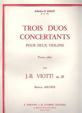 Viotti, G B: 3 Duos concertants op.28 vol.1