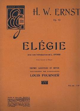Ernst, H W: Elégie op.10
