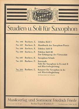 Rochow, E: Konzert für Saxophon in Es und
