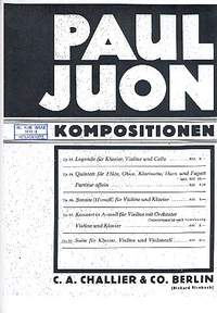 Juon, P: Suite op.89