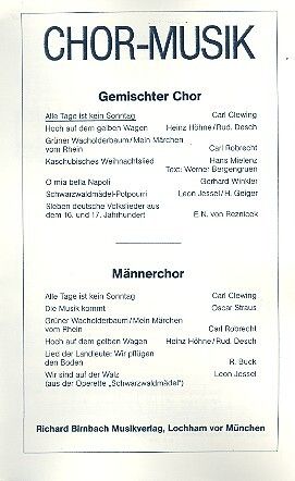 Clewing, C: Alle Tage ist kein Sonntag für