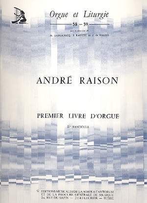 Raison, A: Premier livre d'orgue fascicule 2