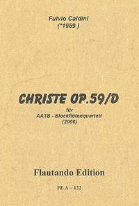 Caldini, F: Christe op.59d