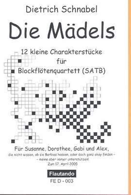 Schnabel, D: Die Mädels für 4 Blockflöten (SATB)