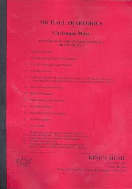 Praetorius, M: Christmas Mass