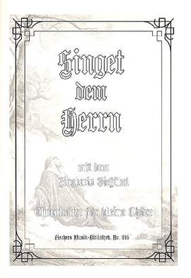 Singet dem Herrn