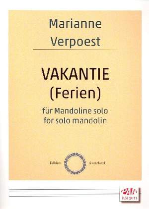 Verpoest, M: Vakantie für Mandoline solo