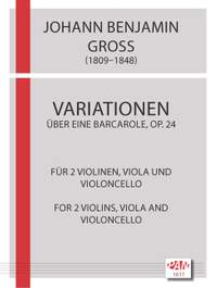 Groß, J B: Variationen über eine Barcarole, op.24