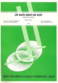 Durand, P: Je suis seul ce soir: Einzelausgabe