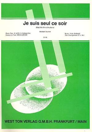 Durand, P: Je suis seul ce soir: Einzelausgabe